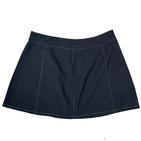 UNIF Black Wrap Mini Skirt - Picture 2 of 8